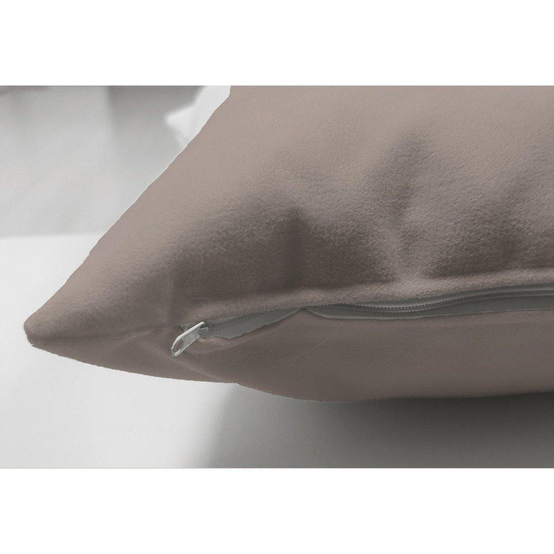 Süet Kumaştan Çift Taraflı Vizon Yastık Kırlent Kılıfı 43x43cm Bonvagon