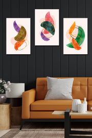 Suluboya 3lü Set Ahşap Tablo Seti Dijital Baskı Bonvagon