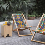 Sunny Katlanabilir Şezlong Katlanır Ahşap Lounge Chair