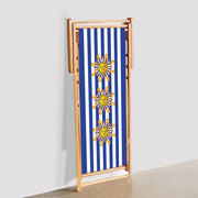 Sunny Stripe Katlanabilir Şezlong Katlanır Ahşap Lounge Chair Bonvagon