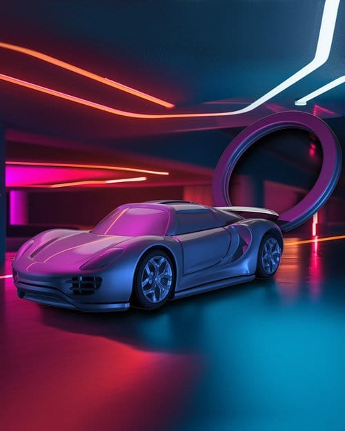 Supercar Anahtarlık Siyah