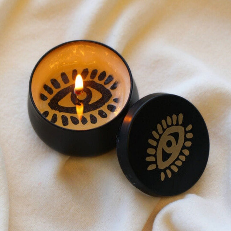 Sürpriz Mesajlı El Yapımı Mum "Göz" Lavanta Kokulu Bonvagon