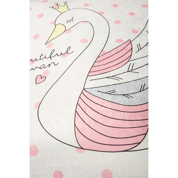 Swan Yıkanabilir Antibakteriyel Çocuk Halısı, Kaymaz Taban, Yıkanabilir Bonvagon