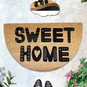 Sweet Home 45x75cm Doğal Koko Hindistan Cevizi Kapı Önü Paspas Nueve Bonvagon
