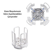 Tabak Bardak Kase Standı Bulaşık Kurutma Tutucu Mutfak Düzenleyici Organizatör Bonvagon