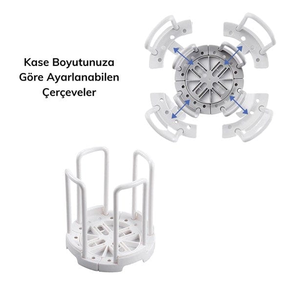 Tabak Bardak Kase Standı Bulaşık Kurutma Tutucu Mutfak Düzenleyici Organizatör Bonvagon