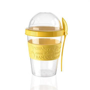 Take&Go Kapaklı Kaşıklı Pratik Taşınabilir Meyveli Yoğurt Kabı Bonvagon