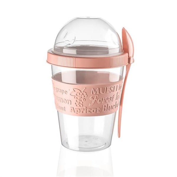 Take&Go Kapaklı Kaşıklı Pratik Taşınabilir Meyveli Yoğurt Kabı Bonvagon