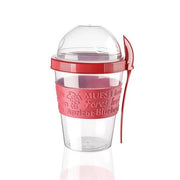 Take&Go Kapaklı Kaşıklı Pratik Taşınabilir Meyveli Yoğurt Kabı Bonvagon