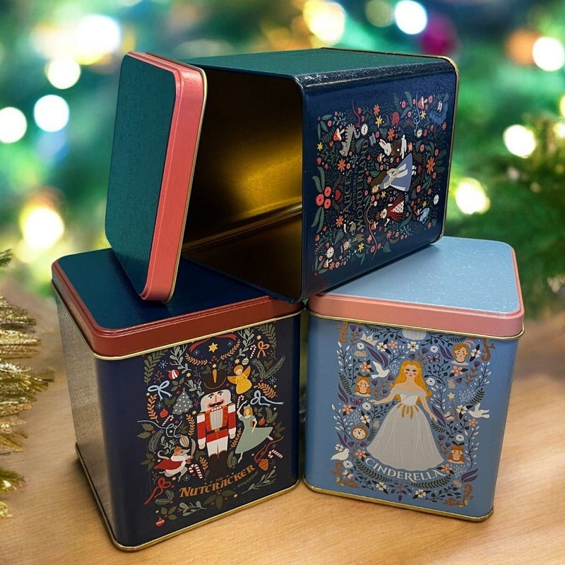 Tales Kare Metal Kutu 3 Lü Set 12x12cm