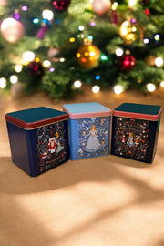Tales Kare Metal Kutu 3 Lü Set 12x12cm