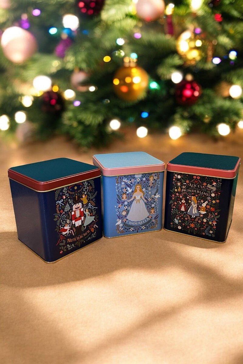 Tales Kare Metal Kutu 3 Lü Set 12x12cm