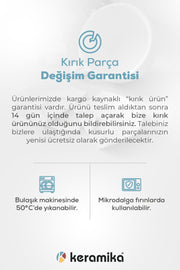 Taupe Bloom Nordic Servis Tabağı Seti 28 Cm 6 Adet Bonvagon