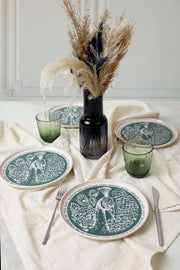 Tavus Kuşu Nordıc Pasta Tabağı 22 Cm 4 Adet 23137 Bonvagon