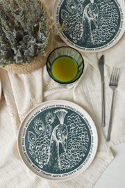 Tavus Kuşu Nordıc Pasta Tabağı 22 Cm 4 Adet 23137 Bonvagon