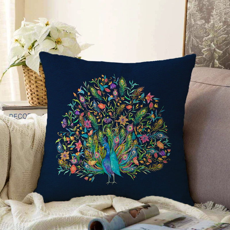 Tavuskuşu Özel Tasarım Raşel Kadife Yastık Kırlent Kılıfı Bonvagon