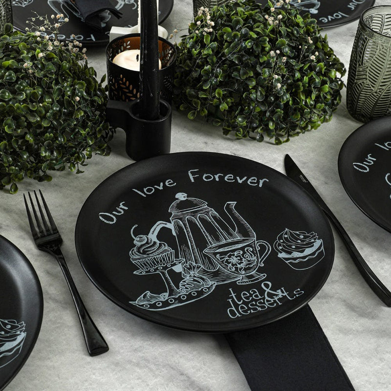 Tea & Deserts Hitit Servis Tabağı 25cm 6 Adet Bonvagon