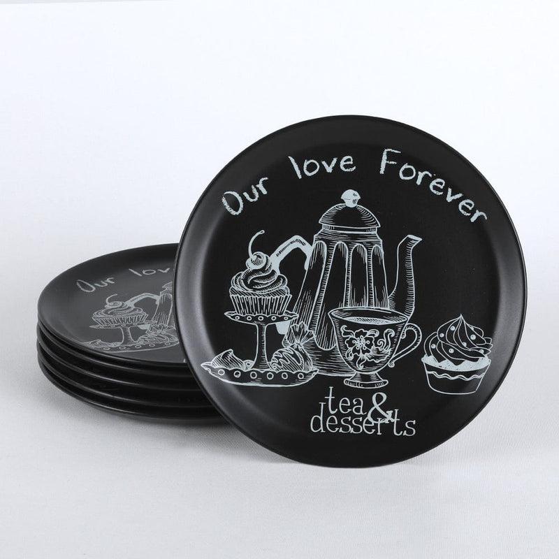 Tea & Deserts Hitit Servis Tabağı 25cm 6 Adet Bonvagon