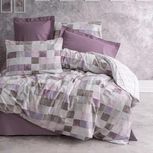 Tek Kişilik Minimal Nevresim Takımı Maro Gül Kurusu Lastikli Çarşaf Bonvagon