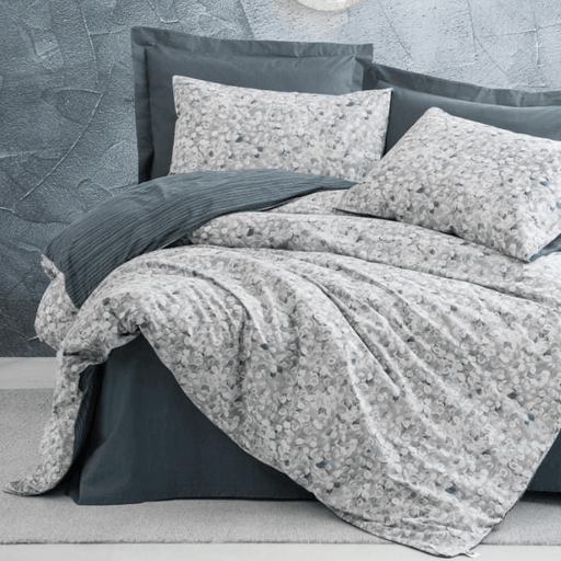 Tek Kişilik Minimal Nevresim Takımı Molly Antrasit Lastikli Çarşaf Bonvagon