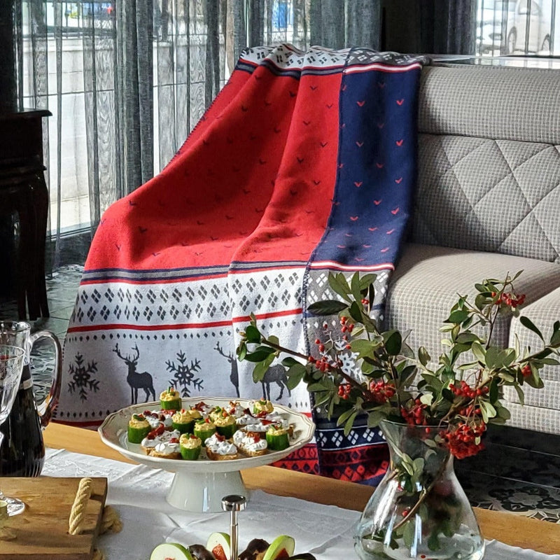 Tek Kişilik Pamuklu Yılbaşı Battaniye 150x200 Carmelo Bonvagon