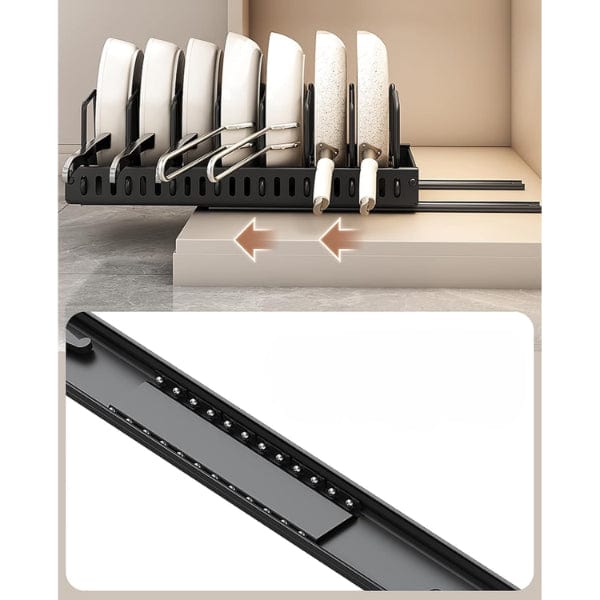 Teleskopik Raylı Tava Tencere Organizeri Bonvagon