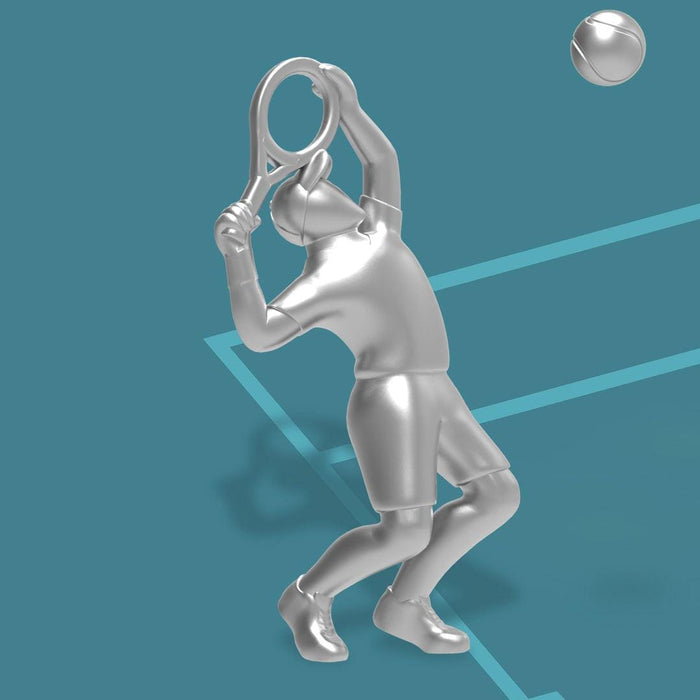 Tenisçi ve Topu Anahtarlık Seti Çalik Halkalı Metalmorphose Bonvagon