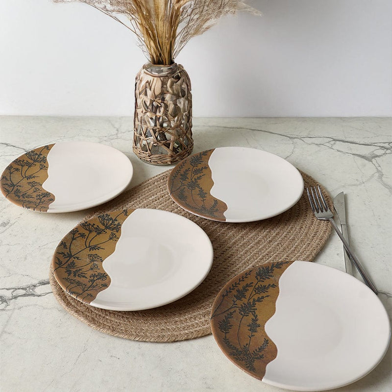 Terra Leaf Ege Pasta Tabağı 20 Cm 4 Adet 22878-79 Bonvagon