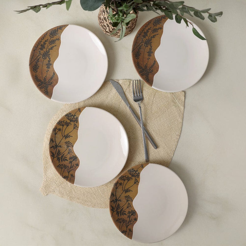 Terra Leaf Ege Pasta Tabağı 20 Cm 4 Adet 22878-79 Bonvagon