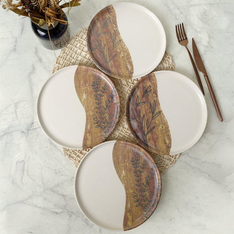 Terra Leaf Nordic Pasta Tabağı 22cm 4 Adet Bonvagon