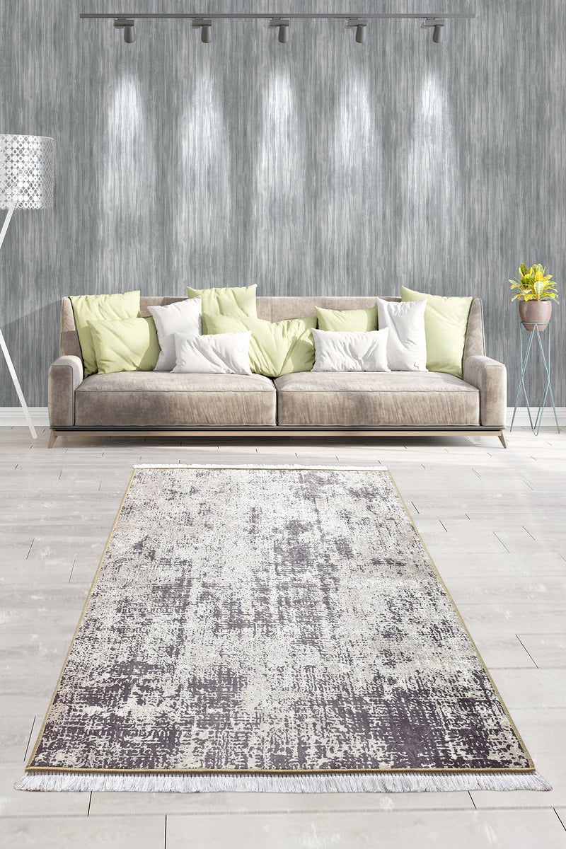 Texture Dijital Baskılı Halı, Kaymaz Taban, Yıkanabilir Bonvagon