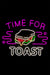 Time For Toast Yazılı ve Tost Şeklinde Neon Led Işıklı Tablo Duvar Dekorasyon Bonvagon