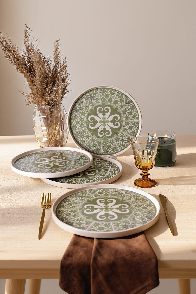 Timeless Green Stackable Servis Tabağı Seti 27 Cm