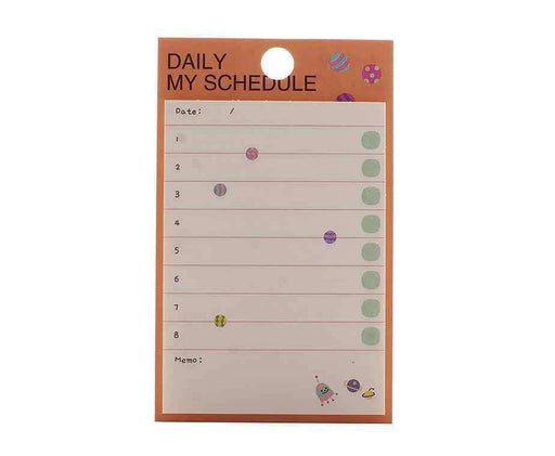 Top Haftalık Plan Yapışkan Kağıt Bonvagon