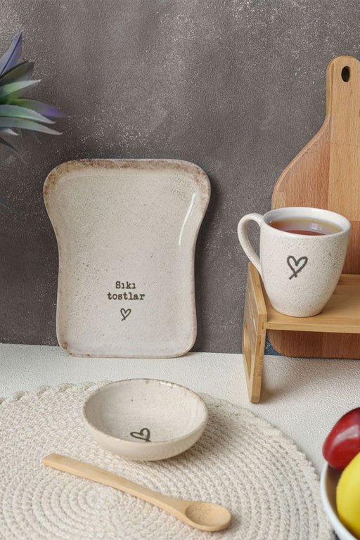 Tost Kahvaltı Takımı 3 Parça Seti Bonvagon