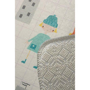 Town Yıkanabilir Antibakteriyel Çocuk Halısı, Kaymaz Taban, Yıkanabilir Bonvagon