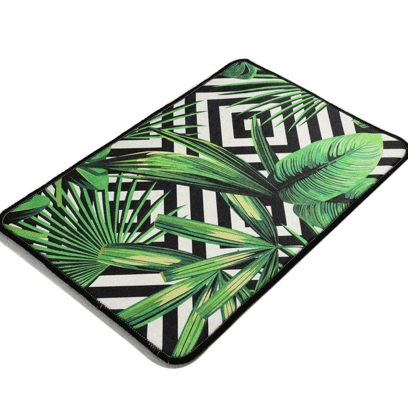 Tropic 40x60cm Dijital Baskılı Banyo Halısı, Kaymaz Taban, Yıkanabilir Bonvagon