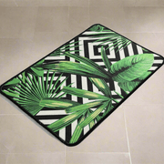 Tropic 40x60cm Dijital Baskılı Banyo Paspas ve Halısı, Kaymaz Taban, Yıkanabilir Bonvagon