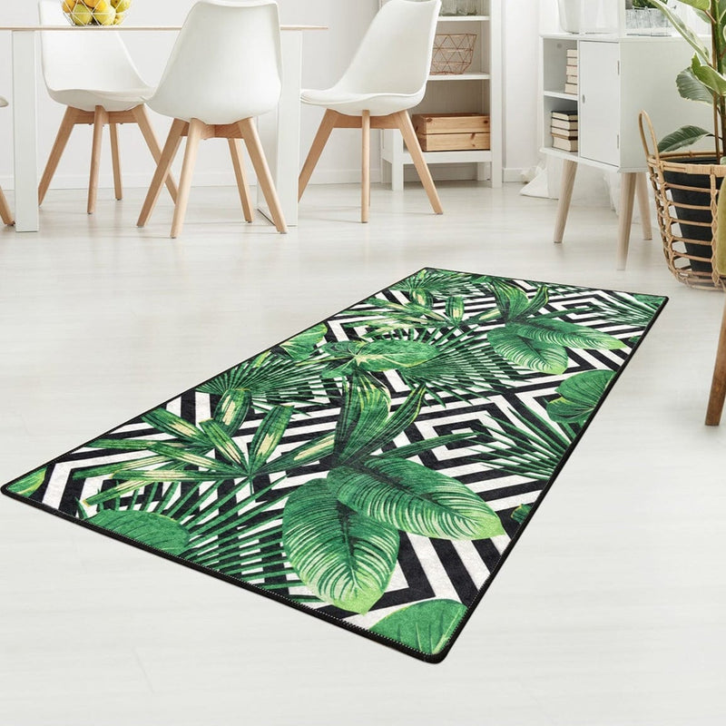Tropic Dijital Baskılı Halı, Kaymaz Taban, Yıkanabilir Bonvagon