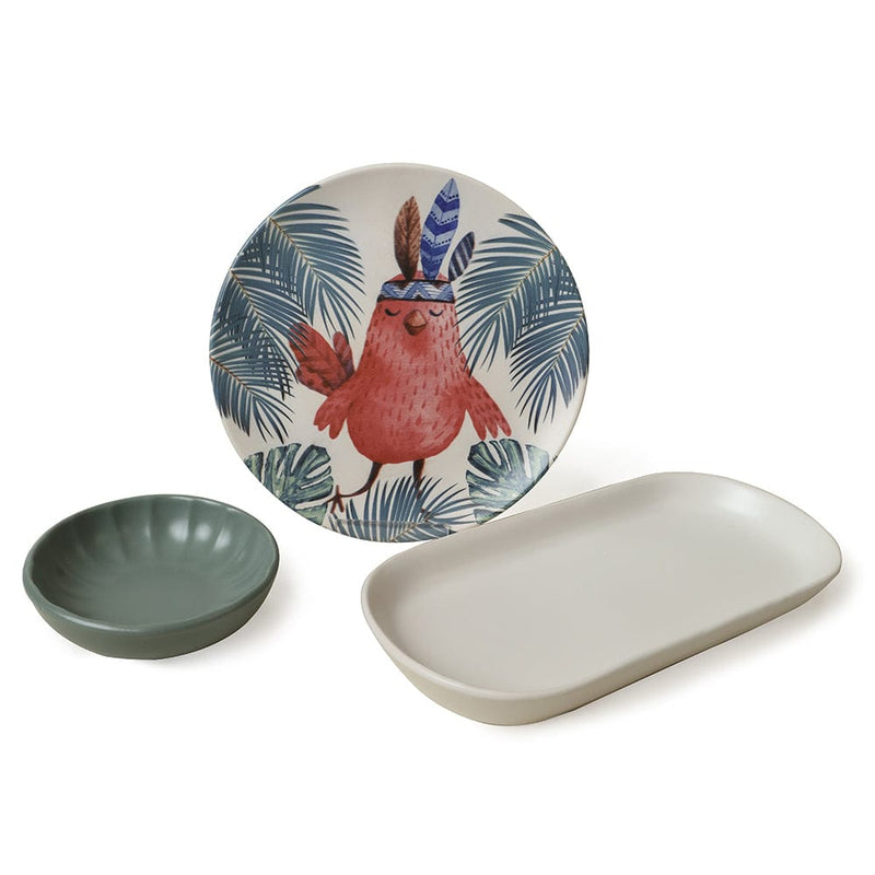 Tropik Baykuş Kahvaltı Takımı 10 Parça 4 kişilik Bonvagon