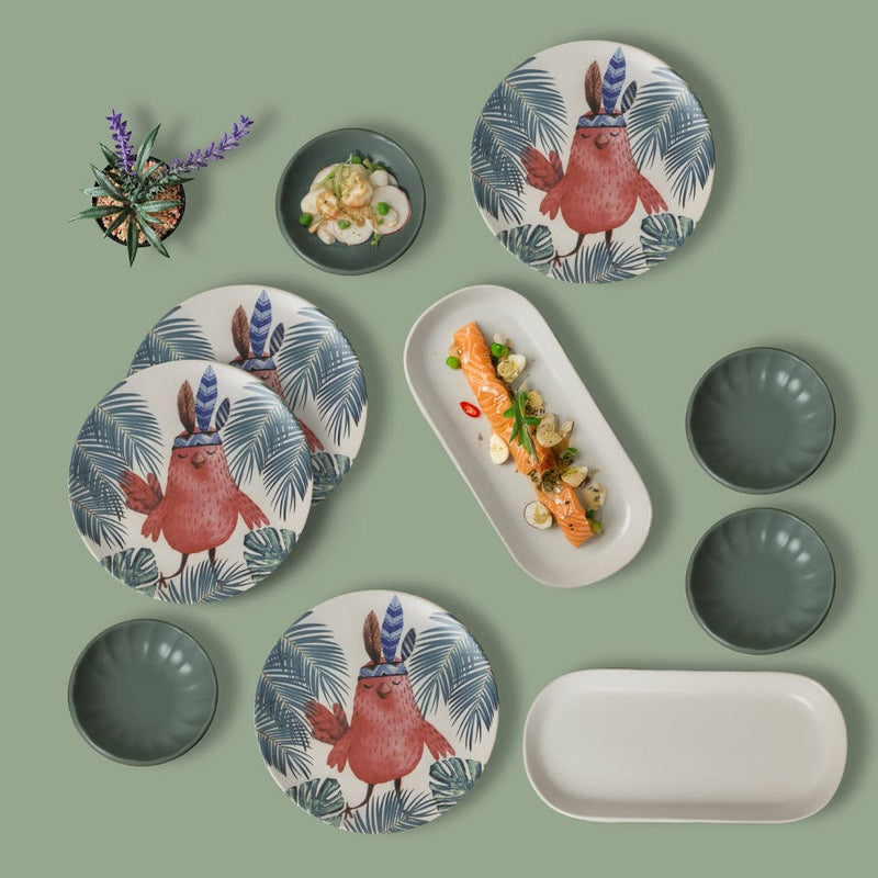 Tropik Baykuş Kahvaltı Takımı 10 Parça 4 kişilik Bonvagon