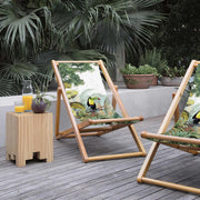 Tucan Katlanabilir Şezlong Katlanır Ahşap Lounge Chair