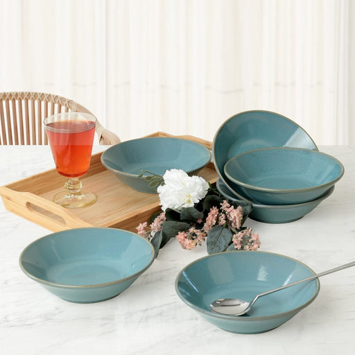 Turkuaz Granit Hitit Yemek Tabağı 18cm 6 Adet Bonvagon