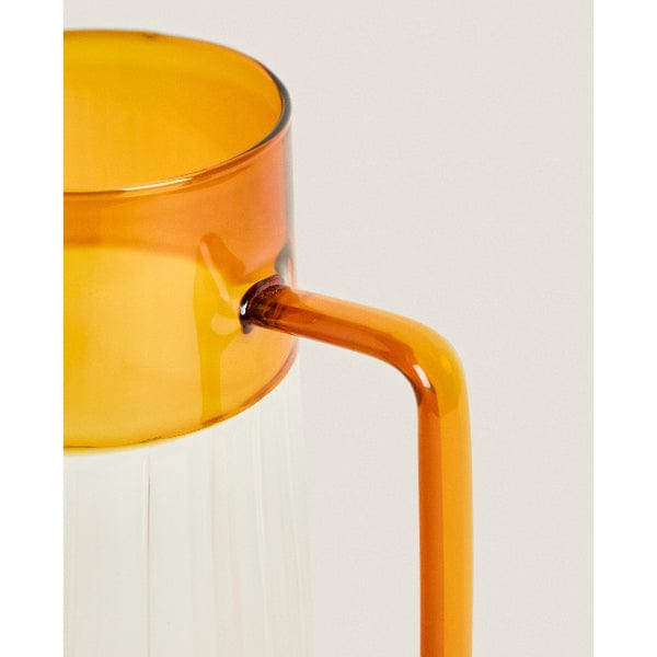 Turuncu Detaylı Cam Sürahi 1600 ml Bonvagon