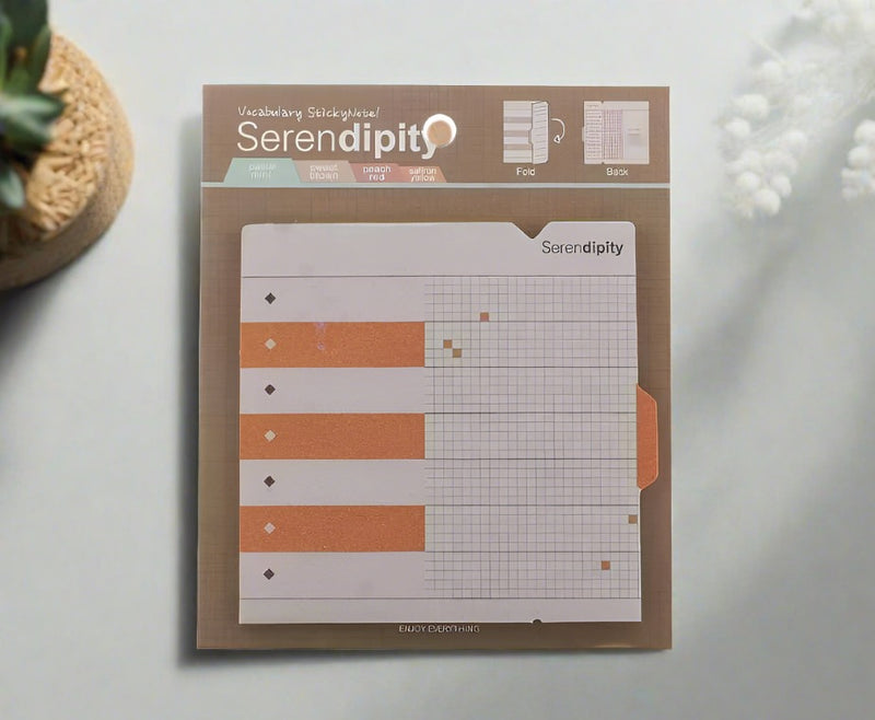 Turuncu Haftalık Planlayıcı Yapışkanlı Notluk Bonvagon