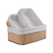 Üç Adet Bambu Sepet Seti Bonvagon