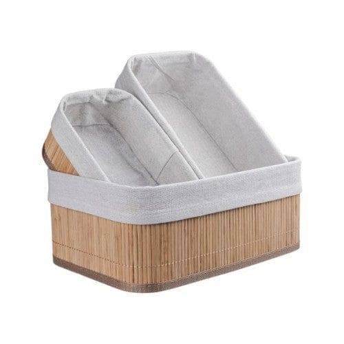 Üç Adet Bambu Sepet Seti Bonvagon