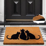 Üç Kedicik Doğal Koko Hindistan Cevizi Kapı Önü Paspas 60x40cm Bonvagon