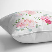 Üçlü Kavaniçe Çiçek Desenli Dijital Baskılı Yastık Kırlent Kılıfı 43x43cm Bonvagon