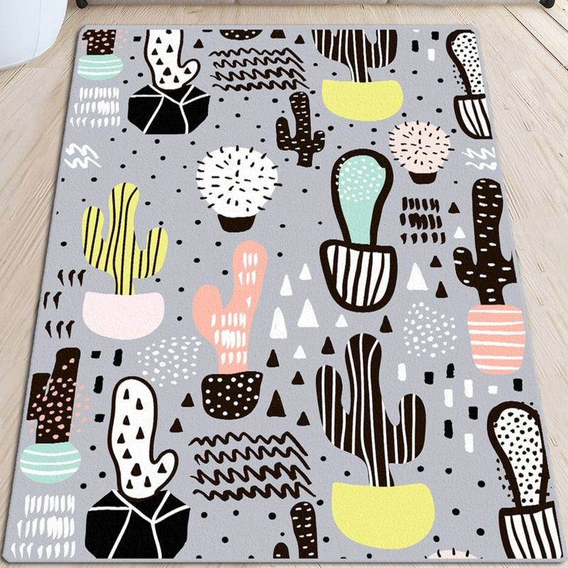 Vector Dijital Baskılı Halı, Kaymaz Taban, Yıkanabilir Bonvagon